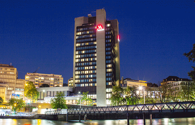 Gebäudebeschriftung - Hotel Marriott in Zürich